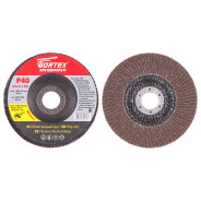 Круг лепестковый 125x22мм P40 плоский,  WORTEX AFD125040F011