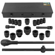 Набор инструментов ударных 21пр., 3/4" 6гр. (17-50мм)  ILOforce IF-6212-5MPB