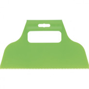 Шпатель для клея, пластмассовый, зубчатый 2х2 мм  Сибртех 86013