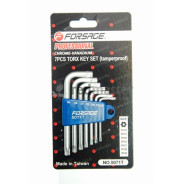 Набор ключей торкс Т10Н-Т40Н 7пр. с отверстием  Forsage F-5071T