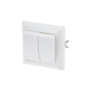 Выключатель 2 клавишный, скрытый, до 6А, белый, Эконом, C5 6-105,  ...ЮПИТЕР JP7411-02
