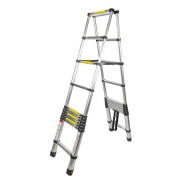 Лестница телескопическая двухсекционная (0.8-3.2+3.2м, 10+10 ступенек, до 150кг, вес 15.5кг)  FK-...FORCEKRAFT BL-TA320