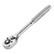 Ключ-трещотка 3/8", 45 зубьев, цельнометаллический, с быстрым сбросом, CrV СИБРТЕХ ...Сибртех 14018