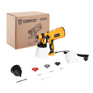 Краскопульт электрический 550Вт, 0.8л, 1-2.5мм, DEKO DKSG55K1 HVLPDeko 018-1043