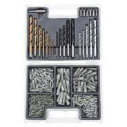 Набор сверл комбинированный (бетон 4-10мм, мет. 2-10мм, дер. 4-10мм, дюбеля) 300пр.  ...Matrix 72577