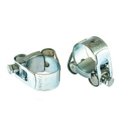 Хомуты металлические, силовые 23-25 мм, ширина 18 мм, шарнирные, W1, 2 шт.  ...Сибртех 47508