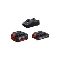 Набор: аккумуляторы GBA 18V 2.0 Ah (1 шт) / GBA 18V 4.0 Ah (1 шт) + зарядное GAL 18V-40  ...BOSCH 1.600.A01.ZS9