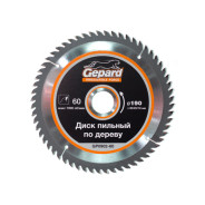 Диск пильный по дереву, 190х30/20/16 мм, 60 зуб., ,  GEPARD GP0902-60