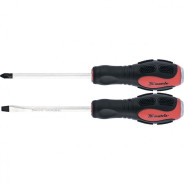 Набор ударных отверток 2шт., PH2x100, SL6x100 CrV  Matrix 19121