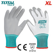 Перчатки с PU покрытием  TOTAL TSPUG01