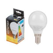 Лампа светодиодная G45 ШАР 6 Вт 170-240В E14 3000К  ЮПИТЕР JP5145-30