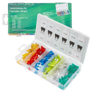 Предохранители флажковые, 120пр.  (5А, 10А, 15А, 20А, 25А, 30А)  Rock FORCE RF-790