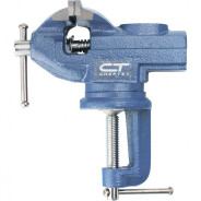 Тиски слесарные, настольные, поворотные, ширина рабочих губок 50 mm, наковальня  ...Сибртех 18668