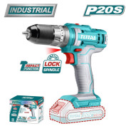 Дрель-шуруповерт, 20В, БЕЗ АКБ, 45Нм,  TIDLI201455TOTAL 