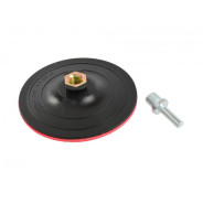 Насадка резиновая шлифовальная 125мм/2мм М14 с липучкой + адаптер  ...GEKO G00323