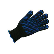 Перчатки п/шерстяные черные с ПВХ, 7 класс, "Спец",  Континент-Сити 701