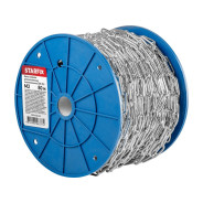 Цепь сварная длиннозвенная, оцинкованная М2 DIN 763 (бухта 80 м)  ...STARFIX SMP-42314-80