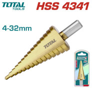 Сверло ступенчатое 4-32 мм  TOTAL TAC43201