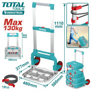 Тележка ручная складная 130 кг  TOTAL THWB61201