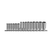 Набор головок глубоких 1/4", 3/8", 8-19мм, 15 пр.  Force 3151