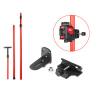 Телескопическая штанга для нивелира,  WORTEX TP010400023