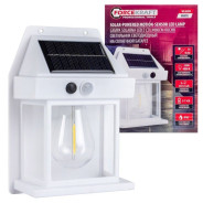 (к-т 3шт.)Светильник светодиодный на солнечной батарее с датчиком движения (цвет белый)   ...FORCEKRAFT FK-WL6009 White(к-т 3шт.)