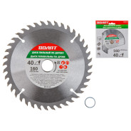 Диск пильный 160х20/16 мм. 40 зуб. по дереву (твердоспл. зуб)  ВОЛАТ 88120-40