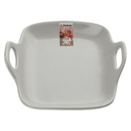 Тарелка-блюдо керамическая, 19х18.5х4.7 см, серия ASIAN, серая  ...PERFECTO LINEA 17-101903