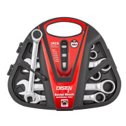 Ключи трещоточные (8-19мм), набор 7пр.  DISEN DSD1515