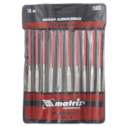 Набор надфилей алмазных 140 х 70 х 3 mm, 10 шт.  Matrix 15835