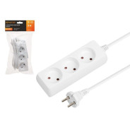 Удлинитель 3м (3 роз., 2.2кВт, б/з, ПВС 2х0.75)  ЮПИТЕР JP8101-23