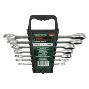 Набор ключей комбинированных трещоточных 7пр. (8-19мм)  Rock FORCE RF-51072