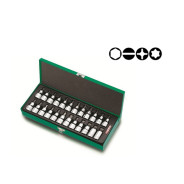 Набор бит HEX, SL, PH, TORX, 1/2", 24пр.  Toptul GAAD2402