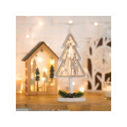 Деревянная фигурка с подсветкой «Елка на подставке» 14,5х5х30 см (Применяется для эксплуатации в пом... NINGBO JIA SHE TRADING CO.,LTD. (Китай) 504-028