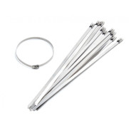 Хомут-стяжка железный 4.6ммx600мм SILVER (10шт) KING 