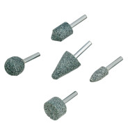 Набор шарошек абразивных для дрели (ПШМ), 63С, 5 шт. Denzel DENZEL 76027