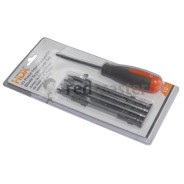 Отвертка переставная с набором бит 10пр. PH, PZ, ТORX, НEX  Partner 392-308