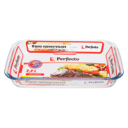 Форма из жаропрочного стекла, 2.2 л, прямоугольная, 346х206х52 mm  ...PERFECTO LINEA 12-220010
