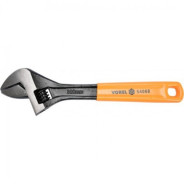 Ключ разводной с обрезиненой желтой ручкой 300mm  VOREL 54068