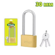 Замок латунный 30 мм с длинной дужкой  DYLLU DTPD2430