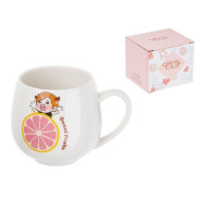 Кружка керамическая 350 мл Sweet fruits грейпфрут  PERFECTO LINEA 17-300112