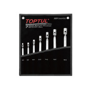 Набор ключей торцевых шарнирных, 6-19мм, 7пр.  Toptul GPAQ0701