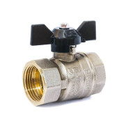 Кран шаровый стандартный 3/4" вн.-вн. бабочка PN 40  LD LD47.300.20