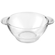 Салатник стеклянный с ручками, 450 мл, Clear  PERFECTO LINEA 22-450200