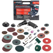 Пневмодрель с комлектом аксессуаров (10 мм, 1800 об/мин)  Forsage F-SM-710