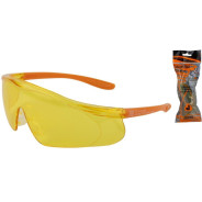 Очки открытые Zenith янтарные (с боковой защитой)  JETA SAFETY JSG-7912A