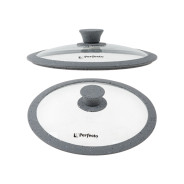 Крышка стеклянная, 260 mm, с силиконовым ободом, круглая, Handy Plus  ...PERFECTO LINEA 25-026340