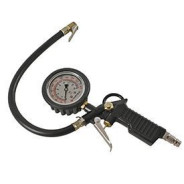 Пистолет для подкачки шин с аналоговым манометром и шлангом (0-16bar, манометр заполнен глицином), в...Forsage F-2370G