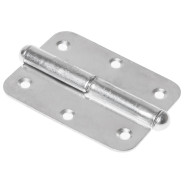 Петля 85 мм левая, белый цинк, разъемная,  STARFIX SMP-72648-1