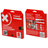 Уплотнитель "D" черный  9х8mm 6м  STARFIX SF1012-03